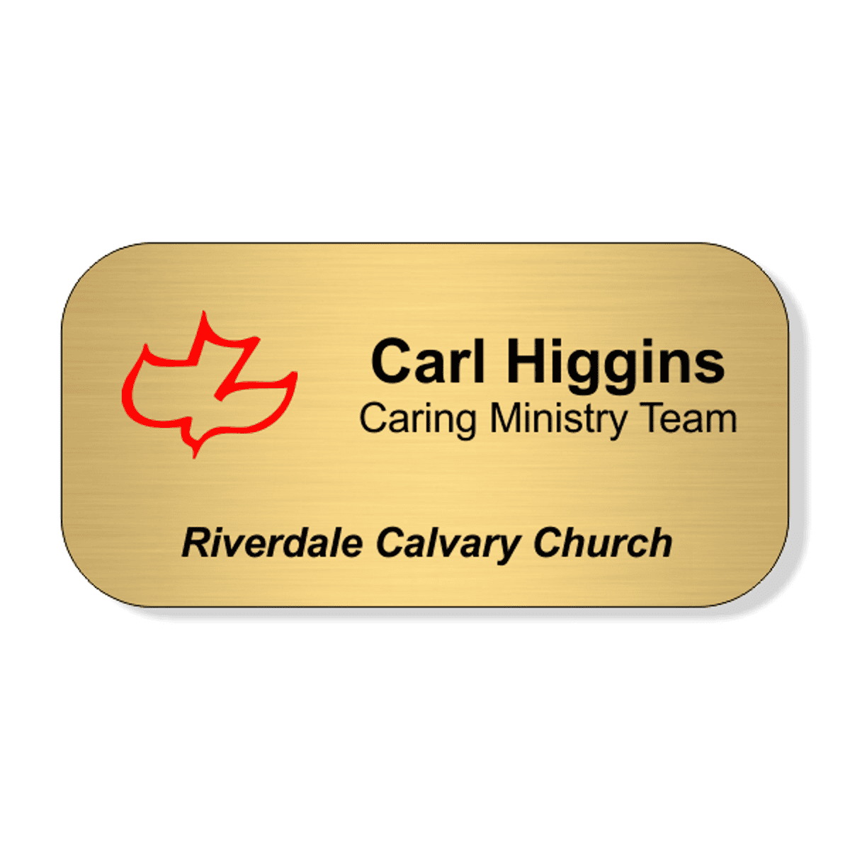Calvary Full Color Name Tag - Large Rectangle