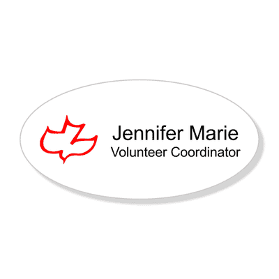 Calvary Full Color Name Tag - Oval