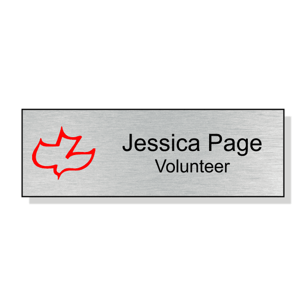Calvary Full Color Rectangle Name Tag 