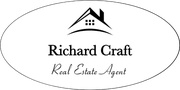 Centered Real Estate Engraved Oval Name Tag