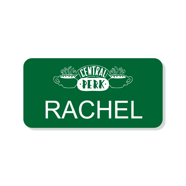 Central Perk Costume Name Tag