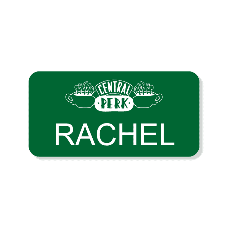Central Perk Costume Name Tag