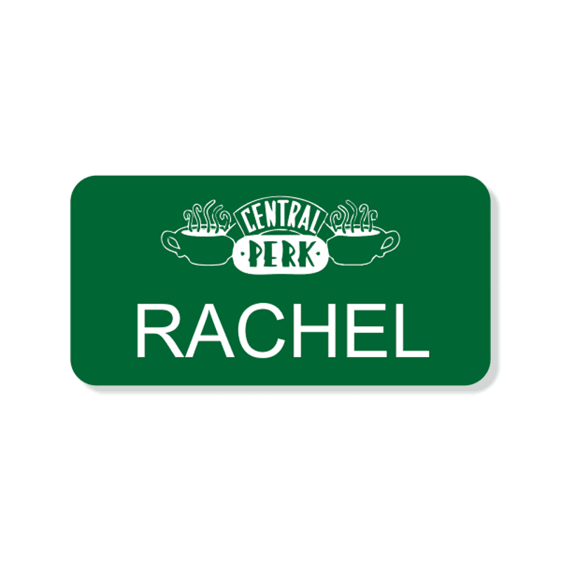 Central Perk Costume Name Tag
