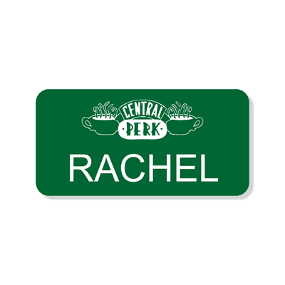 Central Perk Costume Name Tag