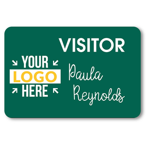 Visitor Chalkboard Reusable Rectangle Name Tag