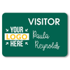Visitor Chalkboard Reusable Rectangle Name Tag