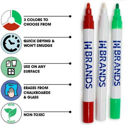 Liquid Chalk Erasable Marker- Choice of Color - alternate view