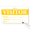 Color Blocking Dry Erase Visitor Badge