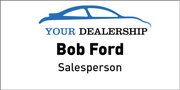 Car Dealer Full Color Name Tag