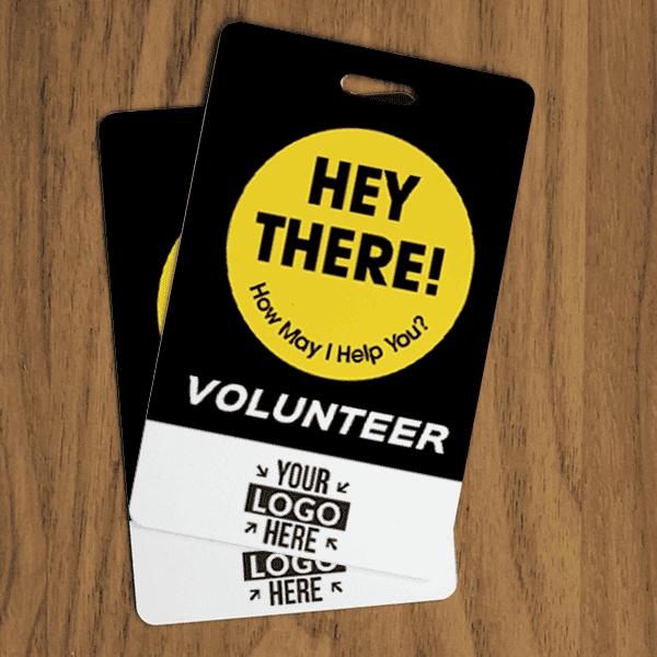 Volunteer How May I Help You Custom Photo ID Badge Lifestyle