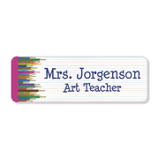 Colored Pencil Full Color Name Tag