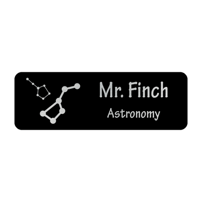 Constellations 2 Line Name Badge