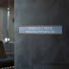 2 x 12 rose gold aluminum wall holder for a name plate