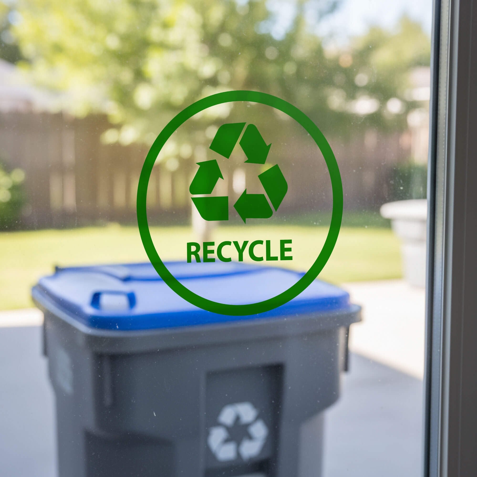 Recycle die cut sticker