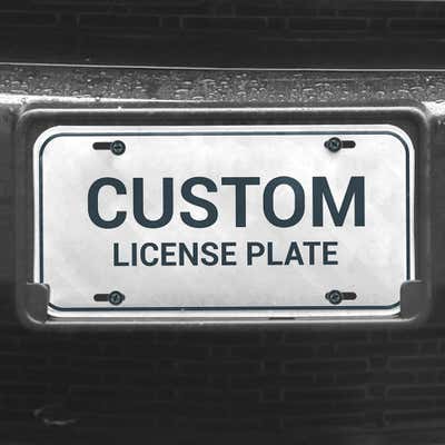 Custom Front License Plate 