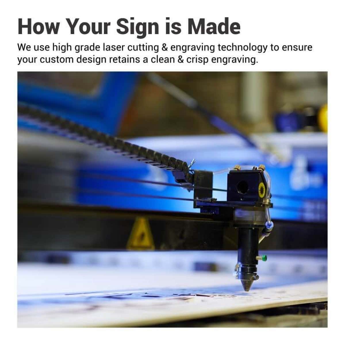 How engraved plastic signs are made