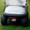 Custom Golf Cart License Plate with an American Flag Design