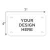 The Dimensions of the Mini License Plate Are 3 Inches by 6 Inches
