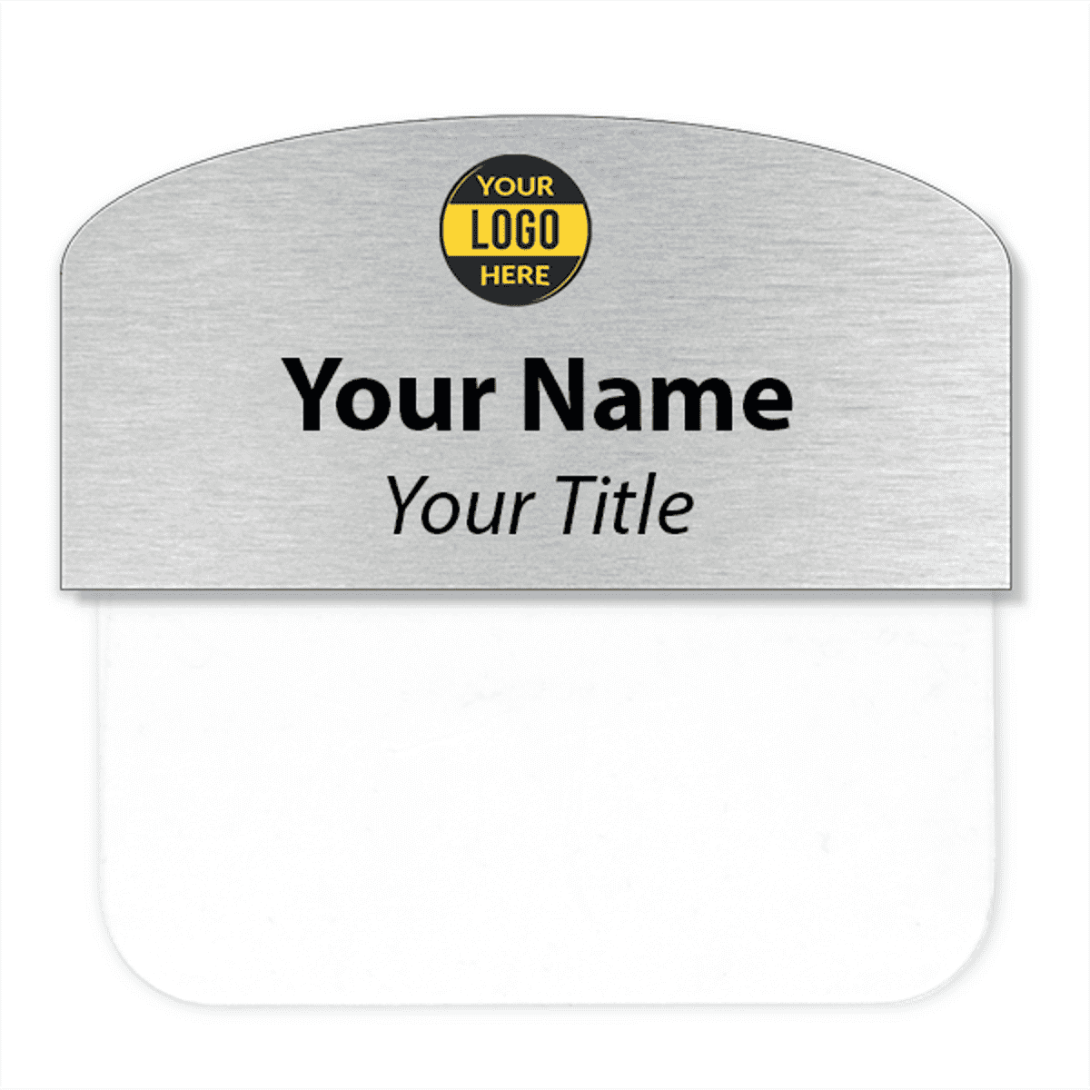 Custom Arched Pocket Badge - 1.5" x 3"