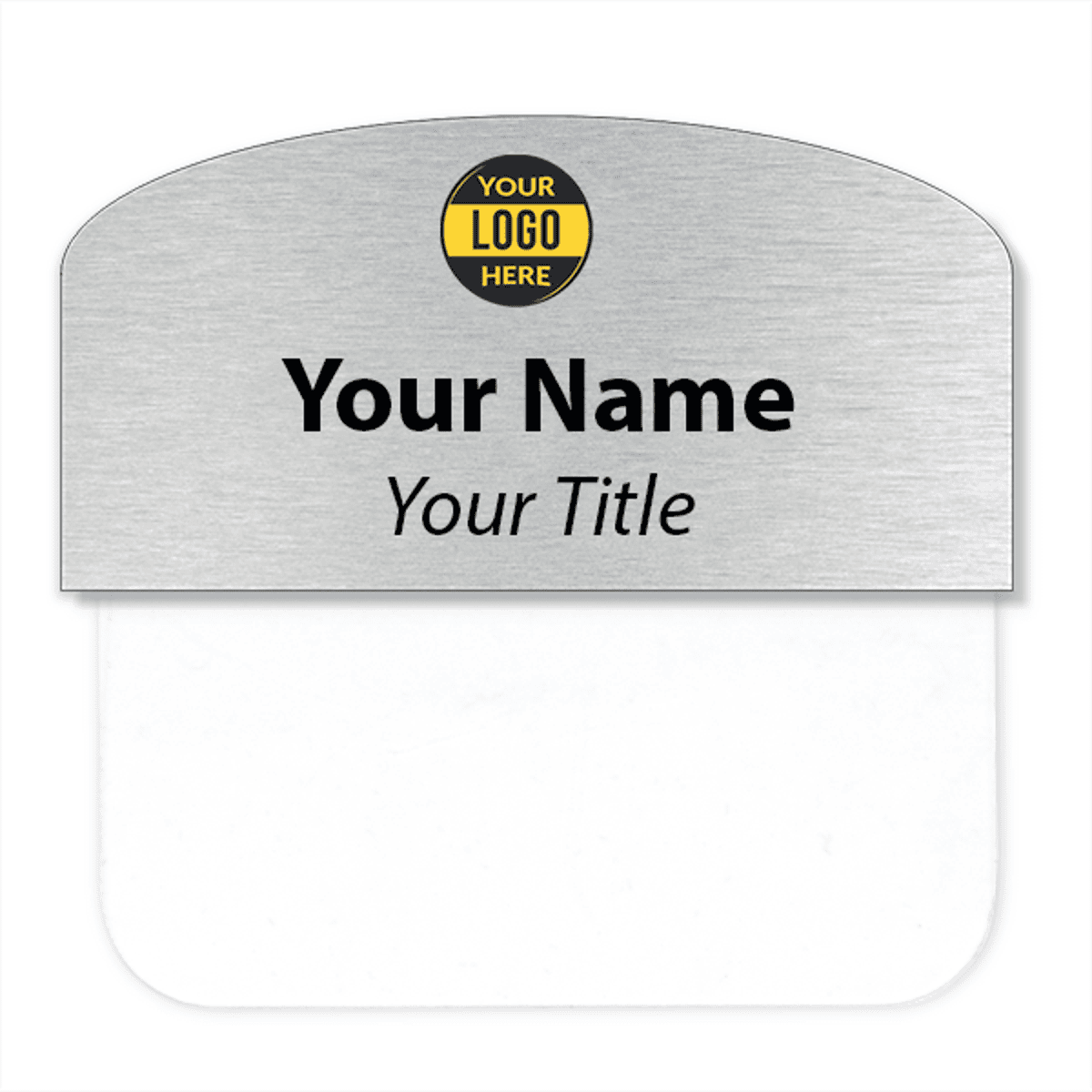 Custom Arched Pocket Badge - 1.5" x 3"