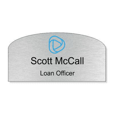Custom Arched Name Tag