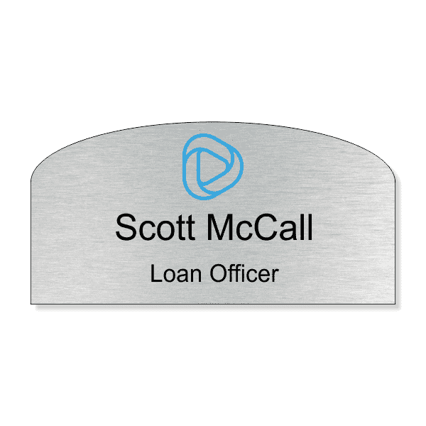 Custom Arched Name Tag