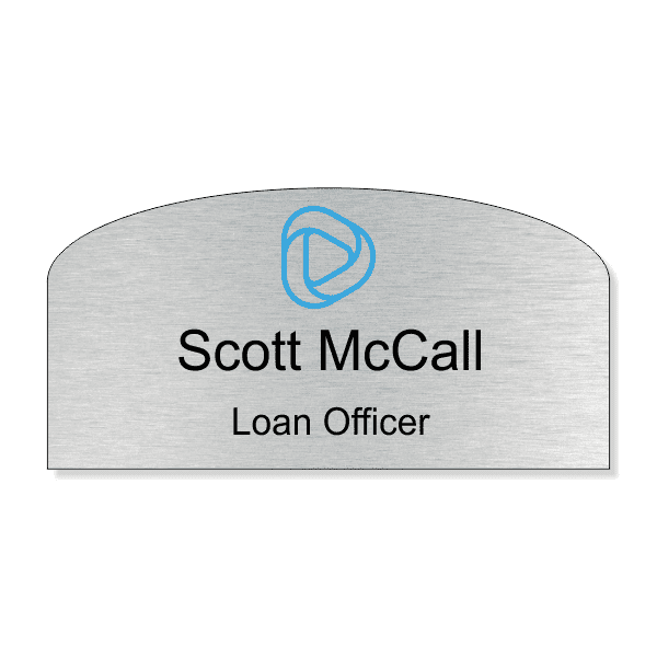 Custom Arched Name Tag
