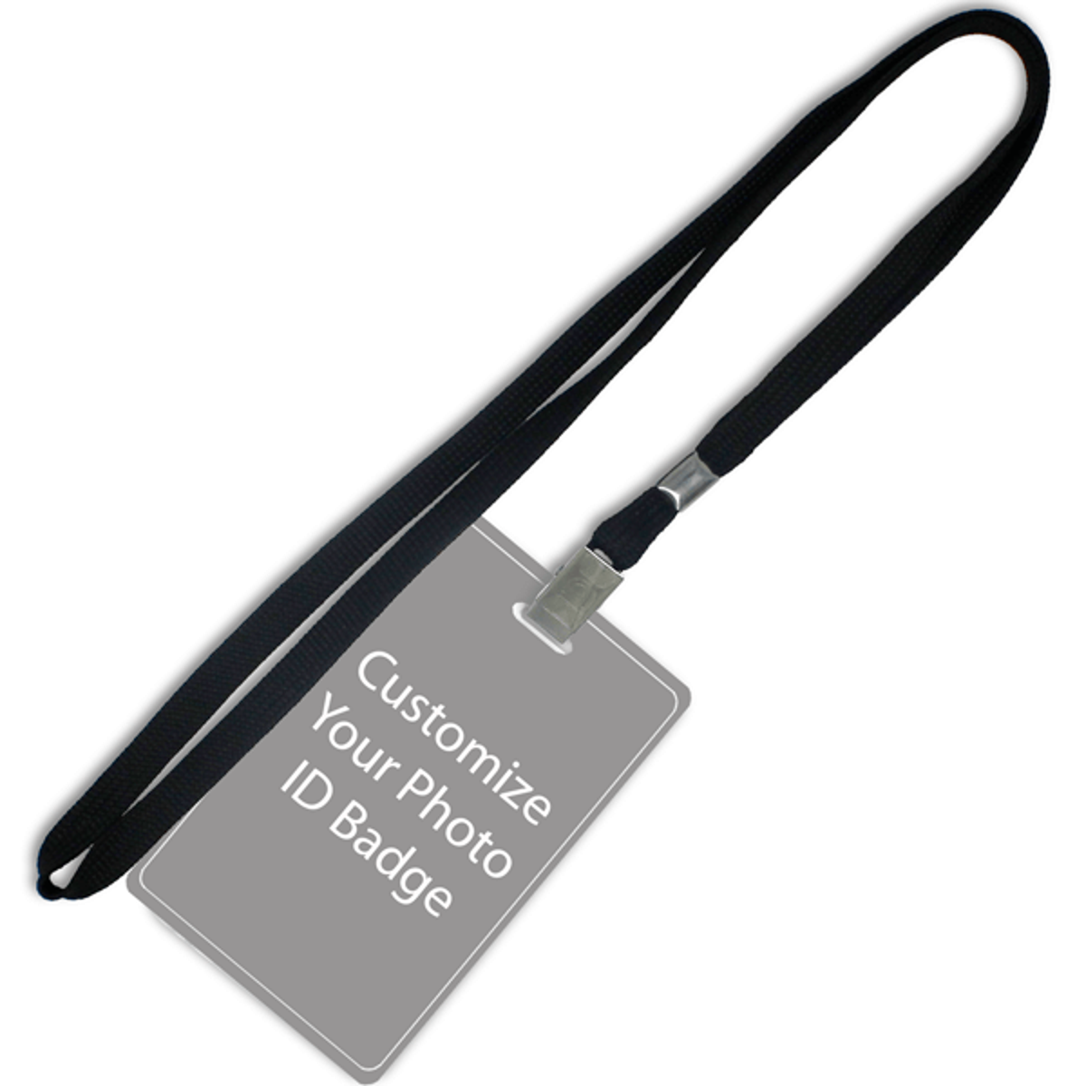 Custom Economy Vertical ID Card with Lanyard