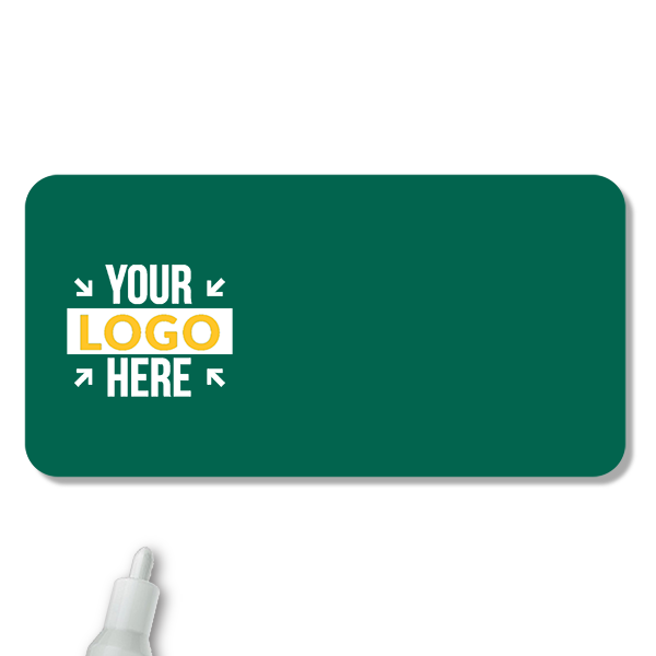 Customized 1.25 x 3 Chalkboard Reusable Name Tag - Blank