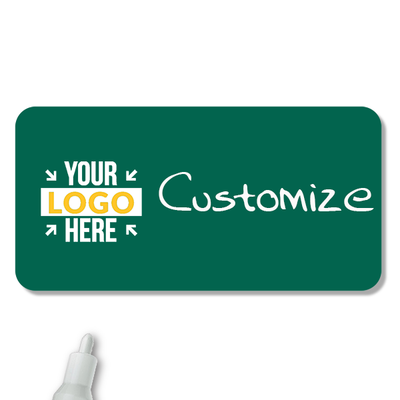Customized 1.25 x 3 Chalkboard Reusable Name Tag - alternate view