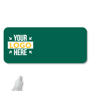 Customized 1.5 x 3.5 Chalkboard Reusable Name Tag - Blank