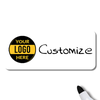 Customized 1.5 x 3.5 Dry Erase Reusable Name Tag