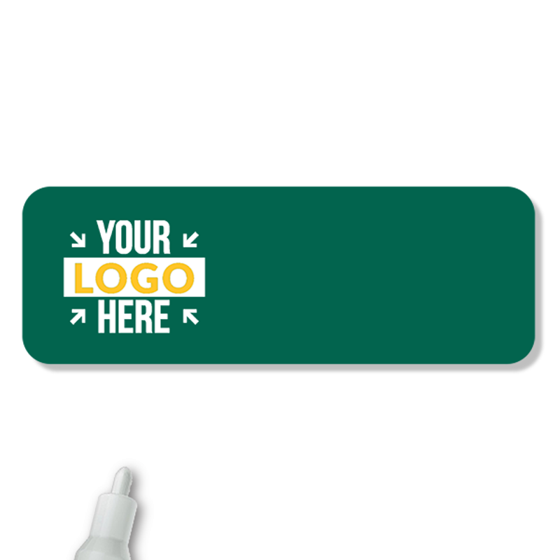 Customized 1 x 3 Chalkboard Reusable Name Tag - Blank