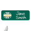 Customized 1 x 3 Chalkboard Reusable Name Tag - Example