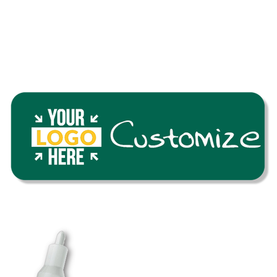 Customized 1 x 3 Chalkboard Reusable Name Tag - alternate view