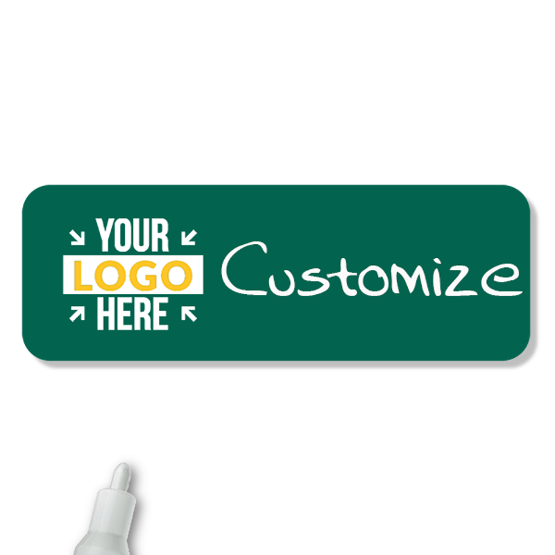 Customized 1 x 3 Chalkboard Reusable Name Tag