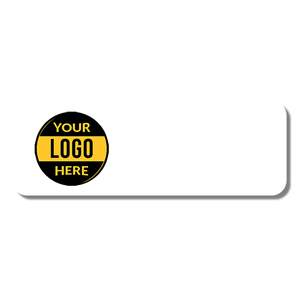 Customized 1 x 3 Dry Erase Reusable Name Tag - Blank