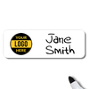 Customized 1 x 3 Dry Erase Reusable Name Tag - Example