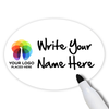 Customized Oval 1.75 x 2.5 Dry Erase Reusable Name Tag
