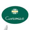 Customized Oval 2 x 3 Chalkboard Reusable Name Tag