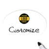 Customized Oval 2 x 3 Dry Erase Reusable Name Tag