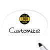 Customized Oval 2 x 3 Dry Erase Reusable Name Tag