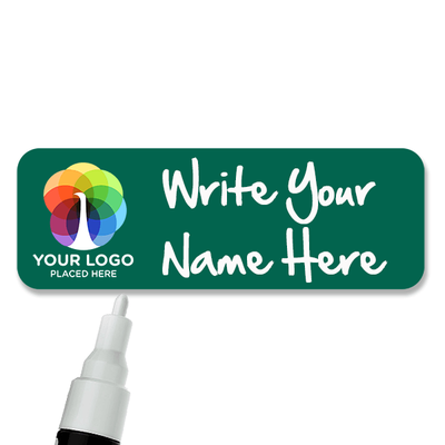 Customized 1 x 3 Chalkboard Reusable Name Tag