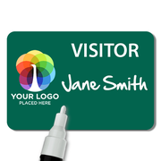 Visitor Chalkboard Reusable Rectangle Name Tag