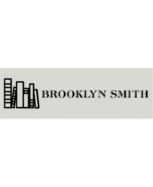 Book Shop 1 Line Rectangle Name Badge