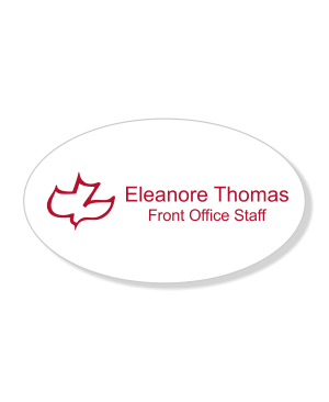 Calvary Engraved  Name Tag - Oval