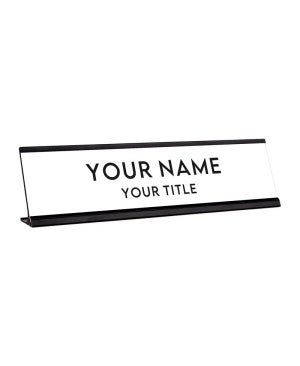 thumbnail image 2 of Custom Desk Name Plate Sign – Free Engraving, Made In USA (Unbranded/Generic) 2 of 6