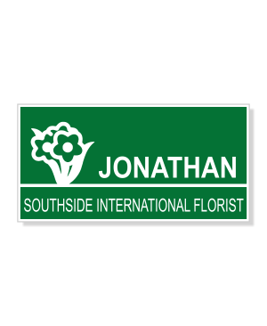 Flower Shop Bouque 2 Line Name Badge