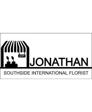 2 Line Florist Store Front Name Badge