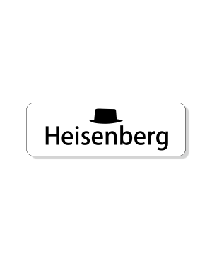 Heisenberg Breaking Bad Costume Name Tag